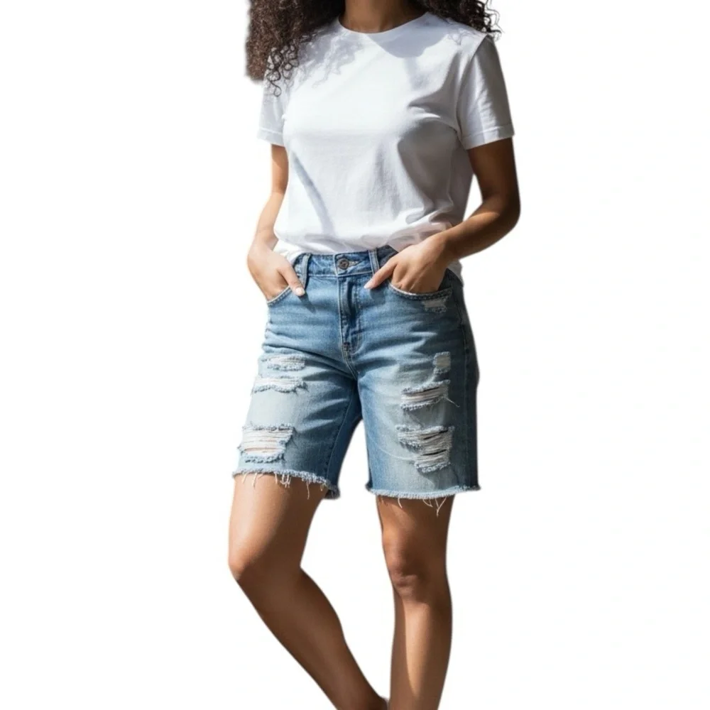 American Eagle Distressed Denim Shorts